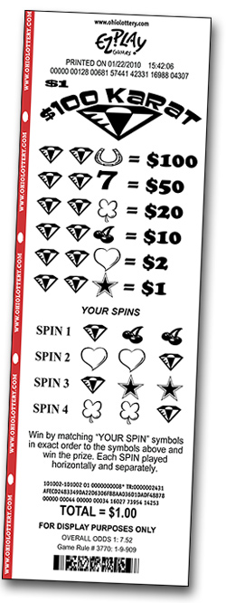 game ticket example