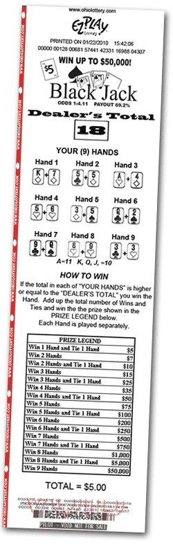 game ticket example