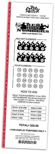 game ticket example