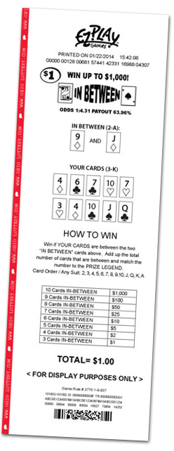 game ticket example
