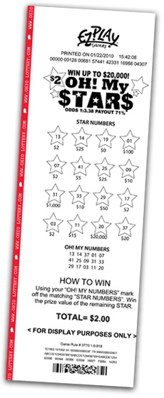 game ticket example